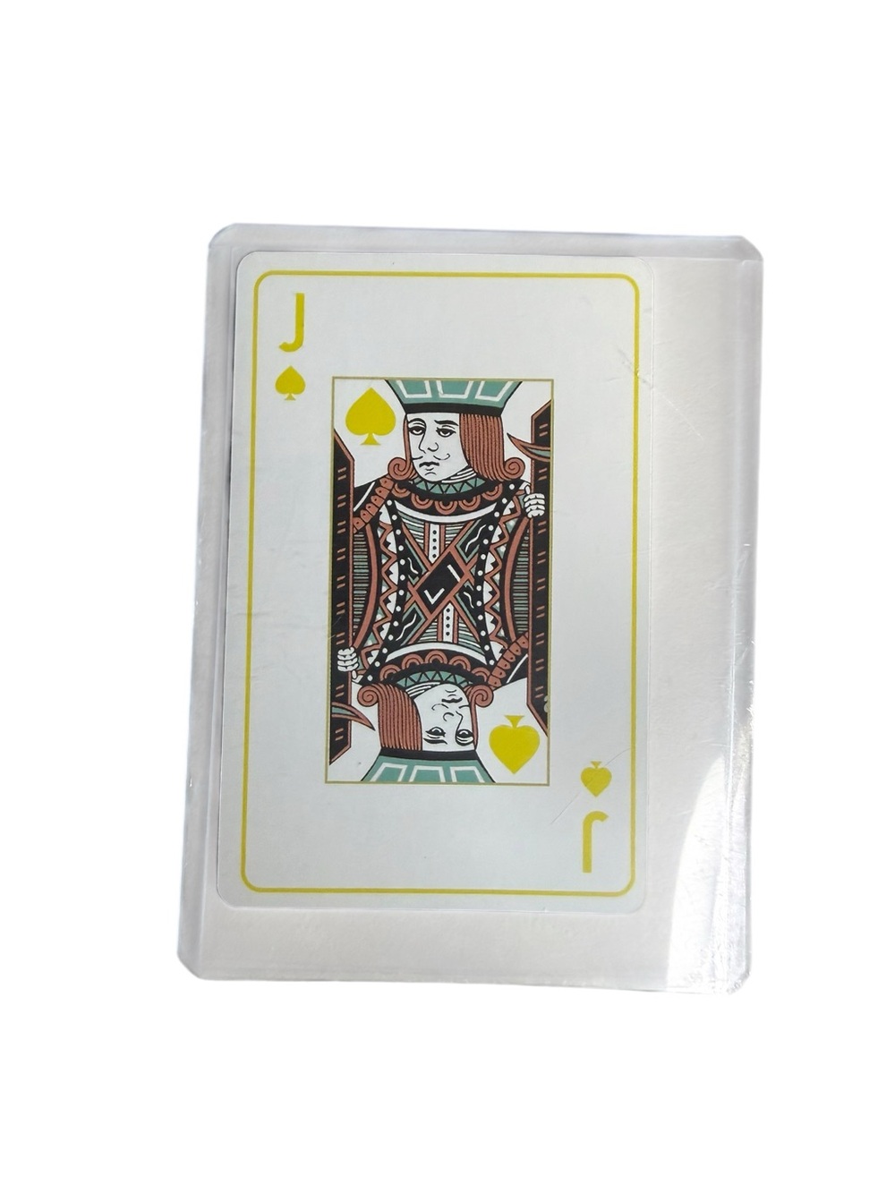 Dior Jack of Spades Playing Card with Yellow Accents